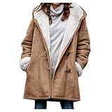 SHAOBGE Of Today Prime Today'S Deals Deals Of The Day Today Prime Women'S Winter Coats Mid Length Lined Warm Heavy Jackets Thickened Windproof Outerwear With Fleece Hood