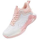 Beita Basketball Shoes for Women Fashion Sneakers Sport Shoes Anti Slip Breathable, Pink, 8