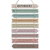 Positive Affirmations Wooden Hanging Wall Decor Mental Health Reminders Classroom Decorations Positive Psychology Affirmations Feelings Wall Pediments for Home Counseling Office High School Classroom
