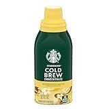 Starbucks Cold Brew Coffee Concentrate, Naturally Flavored Madagascar Vanilla, 100% Arabica, Multi-Serve Bottle (32 Fl Oz)