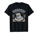 Huzzah Funny Renaissance Ren Faire Medieval Knight Graphic T-Shirt