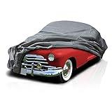 USCarCover 5 Layer Car Cover for Ford Custom Deluxe 1949-1951 De Luxe Coupe & Sedan, Semi Custom Fit Full Coverage Pollution, Dust, Sun, Snow, Rain, Hail All Weather Protection, Breathable
