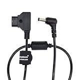 D-tap to DC Power Cable 12V 5.5mm×2.1mm for Atomos Shogun, Ikan Monitor, Blackmagic Video Assist, SmallHD Indie 7, Right Angle DC 60cm / 23.6 inches