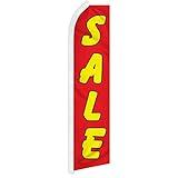 Sale Red and Yellow Swooper Feather Flag - Great for Businesses, Dealerships, and Car Lots