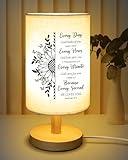 Calibron Christian Gifts for Women Table Lamp, Religious Christmas Gifts for Women with Bible Verse Prayer Inspirational Gift Fabric Lamp Spiritual Gifts for Woman, Friend,