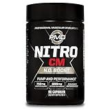 PMD Sports Nitro cm - Nitric Oxide with Agmatine Pre Workout Supplement - Muscle Growth Pre Workout with L Arginine - Endurance Boost for Hardcore Exercise, Training, and Bodybuilding - 90 Capsules