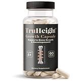TruHeight Growth Capsules - Natural Growth & Development Supplement for Kids & Teens - Endorsed by Pediatricians - Vitamin D, K, Calcium & Ashwagandha - Bone Strength - Kids Vitamins D3 K2, Ages 5+
