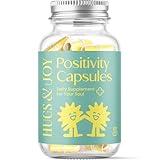 Hugs & Joy Positivity Capsules in a Bottle - 60 Empowering Messages for Daily Inspiration