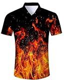 ALISISTER Hawaiian Funny Shirt Men Plus Size Shirts 90S Tropical Button Down Dress Short Sleeve Beachwear Holiday Travel Apparel XXL