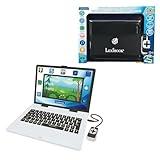 Lexibook, Bilingual and Educational Laptop Spanish/English, Toy for Children, 180 Activities to Learn, Play Games and Music, Large and Colored Screen, Black/White, JC899i2