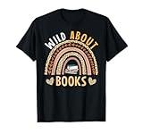 Wild About Books Leopard I Love Reading Book Lover T-Shirt