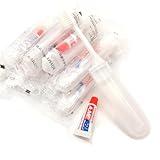 Travel Small Size Foldable Manual Toothbrush 3g/0.1ounce Toothpaste Denture Care Kits Soft Bristle Hotel Camping Hiking Hospital Portable Convenient Health (5)