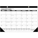 GuassLee Desk Calendar 2026-2027 - 17" × 11.5" Desktop Calendar 18 Months Runs from Jan. 2026 to Jun. 2027 with Julian Date for Home School Office Desk Top Organizing