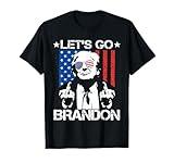 Let's Go Brandon Trump Middle Finger Flag T-Shirt