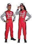Fun Costumes Kids Race Car Driver Costume | Jumpsuit and Hat for Boys and Girls Halloween and Racing Theme Dress Up Large/X-Large