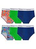 Fruit of the Loom Baby Toddler Potty Training Underwear (6 Pack), Boys Brief-Assorted Color, 3T