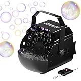 XWSTGEQ Stage Bubble Machine with Lights, Wireless Remote - Perfect for Weddings, Commercial Performances, Parties, and Carnivals
