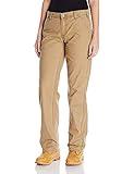 Carhartt womens Rugged Flex Loose Fit Canvas (Big & Tall) Work Utility Pants, Yukon, 6 Tall US