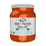 NOW Foods Sports Nutrition, Whey Protein Isolate, 25 g With BCAAs, Unflavored Powder, 1.2-Pound