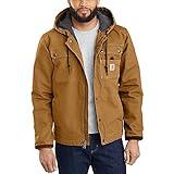 Carhartt mens Bartlett Jacket (Big & Tall) Work Utility Outerwear, Carhartt Brown, X-Large Tall US
