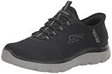 Skechers Men's Summits Hight Range Slip-in Sneaker Black/Charcoal