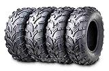 WANDA UTV ATV Tires 25x8-12 Front & 25x10-11 Rear /6PR P373 Lit Mud