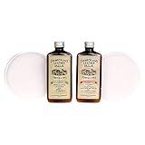 Leather Milk Auto Leather Cleaner & Conditioner Kit (2 Formula Car Detailing Set) - Straight Cleaner No. 2 + Auto Refreshener No. 4 - All Natural, Non-Toxic. Made in USA. Includes 2 Detailing Pads!