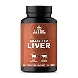 Ancient Nutrition Organ Supplements, Grass-Fed and Wild Organ Complex Capsules, Beef & Lamb Liver, Supports Healthy Blood, Gut, and Liver, 180 Ct