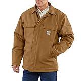 Carhartt Mens Flame Resistant Duck Traditional Coat Work Utility Outerwear, Carhartt Brown, XX-Large US