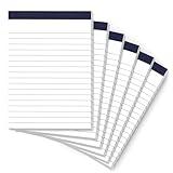 Small Note Pads 4x6 Mini Notepads 4x6 Lined Writing Pads of Paper 4x6 Memo Pads 4x6 Small Paper Pads 4 x 6 Scratch Pads 4x6 Server Pads 4x6 Small Pocket Notebook 6 Pack Server Note Pads 30 Sheets/Pad