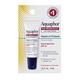 Aquaphor Lip Protectant and Sunscreen Ointment - Broad Spectrum SPF 30 - Relieves Chapped Lips - .35 fl. Oz. Tube
