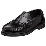 SCHOOL ISSUE unisex child Simon Penny Loafer, Black, 3 Wide Little Kid US