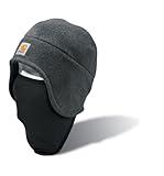Carhartt Men's Fleece 2-in-1 Headwear,Charcoal Heather,One Size