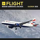 Carousel Calendars, Flight Modern Commercial Airliners 2026 Wall Calendar