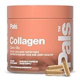 Marine Collagen Peptides Capsules for Women & Men 15x Concentration Type I & III Fish Derived Tripeptides Hydrolyzed Marine Collagen Supplements for Skin Hair Nails Bones Joint Health, Non-GMO 30 Days