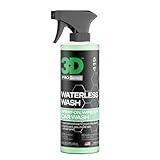 3D Waterless Car Wash - Easy Spray Waterless Detailing Spray - No Soap or Water Needed - Great on Cars, RVs, Motorcycles & Boats 16oz.