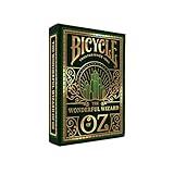 Bicycle Wizard of Oz Playing Cards, Oz Inspired Playing Card Deck, Emerald and Gold, 1 Deck