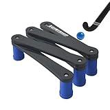 GIRISHIP Hockey Training Equipment, Adjustable Hockey Stick Handling Trainer for Puck Control and Coordination, Portable Stickhandling Training Tool, 5/7-Section (Elevated 5-Section)