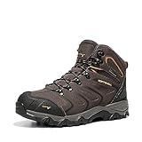 NORTIV 8 Men's Ankle High Waterproof Hiking Boots Outdoor Lightweight Shoes Trekking Trails Armadillo,Size 11,Brown/Black/Tan,160448_M