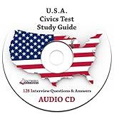 NEW 2024 USA United States American Citizenship Civics Test Questions/Answers Study Guide Complete-Audio CD-ENGLISH