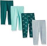 Hanes Ultimate Baby Boys Flexy 4 Pack Knit Pants, Blue/Green, 0-6M