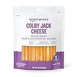 Amazon Grocery, Colby Jack Cheese Snack Sticks, 10 Oz, 12 Ct (Previously Happy Belly, Packaging May Vary)