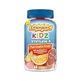 Emergen-C Kidz Vitamin C Immune Support Gummies Fun-Tastic Fruit 44CT includes Zinc, Manganese, B Vitamins and Vitamin D for Back to School Essentials
