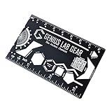 Pocket Chemist: Organic Chemistry Stencil Drawing Template Small Metal Ruler - Chemist, Chemical Engineers, Biochemist - Molecule, Graduation Homework Cheat Sheet 3 Inch Multitool Kit, Genius Lab Gear