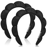 Ztomine Spa Headbands - Set of 2 Terry Cloth Facial Headbands for Face Washing & Skin Treatment