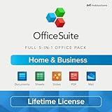 OfficeSuite Home & Business - Lifetime License - Documents, Sheets, Slides, PDF, Mail & Calendar for Windows | 1 PC | Physical Activation Card