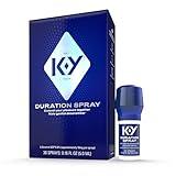 Duration Spray for Men, K-Y Male Genital Desensitizer Numbing Spray to Last Longer, 0.16 Fl Oz, 36 Sprays, Made with Lidocaine to Help Men Last Longer in Bed