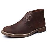 Arkbird Chukka Boots for men, Premium Leather, Lace-up and Waterproof Oxfords Coffee 9