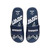 FOCO Dallas Cowboys NFL Mens Wordmark Gel Slides - M