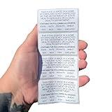 Made In A Home Kitchen - Cottage Food Law Non-Inspection Statement - 2.25” x 125" Thermal Printed Stickers With Allergen Warning (100 Count)